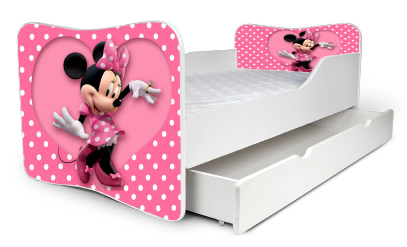 Detská posteľ Minnie + šuflík